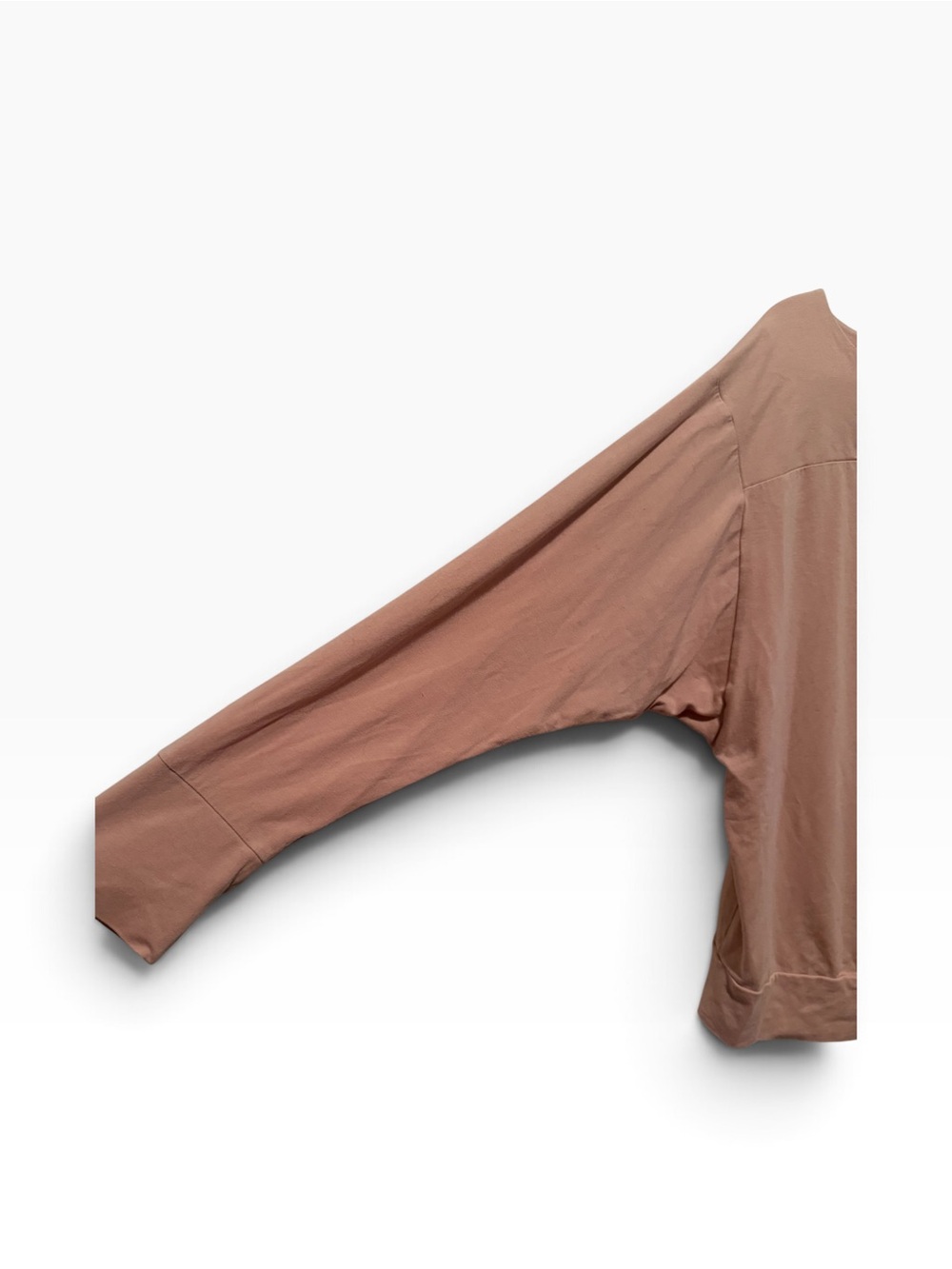 Banana Republic Long Sleeve Boatneck Top in Blush Tan - Picture 3 of 9